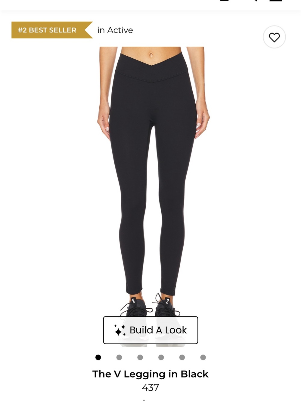 Black 437 crossover leggings
